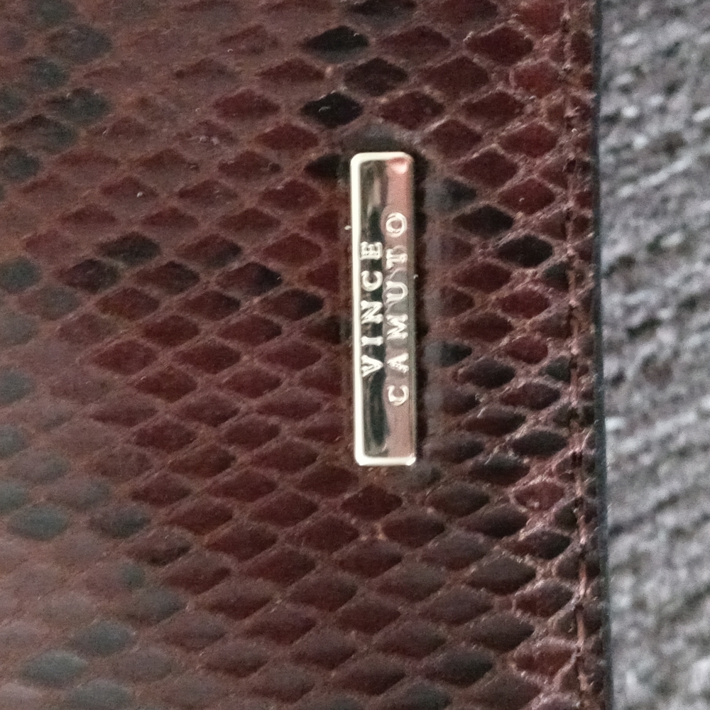 🆕 🐍HTF Vince Camuto🐍 - "Kenni" Ombre Snakeskin Print Satchel w/Square Handle - Picture 2 of 13